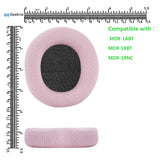 Geekria NOVA Mesh Fabric Replacement Ear Pads for Sony MDR-1ABT, MDR-1RBT, MDR-1RNC Headphones Ear Cushions, Headset Earpads, Ear Cups Cover Repair Parts (Pink)