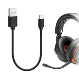 Geekria USB Headphones Short Charger Cable Compatible with JBL Tune 215TWS/770NC/BEAM GHOST, Vibe Beam, Live 460NC, USB to USB-C Replacement Power Charging Cord (1ft / 30cm)