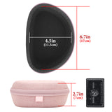Geekria NOVA Headphones Case Compatible with Beats Solo4, Solo3, Solo2, SoloHD, Replacement Hard Shell Travel Carrying Bag with Cable Storage (Pink)