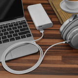 Geekria USB Headphones Charger Cable Compatible with Bose QC35 II, SoundLink II, Skullcandy Hesh3/2, AKG N60NC, Y50bt/45bt, USB to Micro-USB Replacement Power Charging Cord (4ft/120cm)