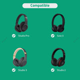 Geekria Audio Cable Compatible with Beats Studio Pro/3/2, Solo 4/3/2, Executive, Pro, Mixr Headphones Cable, 1/8" (3.5mm) to 3.5mm Replacement Stereo Cord (4 ft/1.2 m)