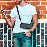 Geekria Silicone Speaker Case Cover Compatible with Bose SoundLink Flex Case, Protective Waterproof, Shockproof Soft Skin, Replacement Speakers Travel Carrying Case with Shoulder Strap