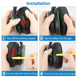 Geekria Comfort Mesh Fabric Replacement Ear Pads for Microsoft Xbox Wireless/Stereo Headset 20th Anniversary Special Edition Headphones Ear Cushions, Repair Parts (Black)