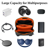 Geekria Elite Headphones Pouch Compatible with Bose QC Ultra, JBL Tour ONE M3, Sony WH-1000XM6 and More, Soft Shell Replacement Protective Travel Carrying Bag with Cable Storage (Dark Grey)