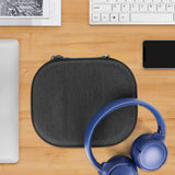 Geekria Shield Headphones Case Compatible with JBL Tune 660BTNC, 700BT, 510BT, 570BT, Live 460NC, Replacement Hard Shell Travel Carrying Bag with Cable Storage (Dark Grey)
