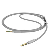 Geekria Audio Cable with Mic Compatible with B&O H95, HX, Portal, H9 3rd Gen, H9i, H8i Cable, 3.5mm Aux Replacement Stereo Cord with Inline Microphone and Volume Control (4 ft/1.2 m)