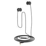 Geekria Noise Isolating Ear Plugs, Sleep Earbuds, Mini Comfy ASMR Sleeping Earphone, Fit Ambient Sounds, Air Travel, Side/Light Sleep, White Noise With Mic and Volume Control - Black