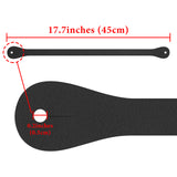 Geekria Earphones Neck Strap, Soft Vegan Leather Anti-Lost Earbuds Holder Neck Band Compatible with Apple EarPods and Other Wired Headphone (Black)