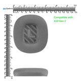 Geekria Comfort Mesh Fabric Replacement Ear Pads for Astro Gaming A10 Gen 2 Headphones Ear Cushions, Headset Earpads, Ear Cups Cover Repair Parts (Grey)