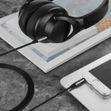 Geekria Audio Cable Compatible with Anker Soundcore Space One Pro, H30i, Space One, Q20i, Space Q45, Life Q35, Life Q30 Cable, 3.5mm Braided Nylon Replacement Stereo Cord (4 ft/1.2 m)