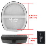 Geekria Shield Case Compatible with Bose QC Ultra II, QC, QC 45/35/25/15/SE/Ultra, Replacement Protective Hard Shell Travel Carrying Bag with Cable Storage (Grey)