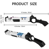 Geekria Game Gun Compatible with Nintendo Switch/OLED Joy-Cons Grip, Fit for Splatoon, Resident Evil, Juarez, Hunting Simulator, Wolfenstein, Sniper Elite, Type Shooting Gaming Accessories