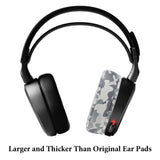 Geekria QuickFit Replacement Ear Pads Compatible with SteelSeries Arctis 1/ 3/ 5/ 7/ 7P/ 7P+/ 7X/ 7X+/ 9/ 9X/ Pro/ Prime Headphones, Ear Cushions (Camo)