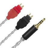 Geekria Apollo Silver-Plated Upgrade Audio Cable Compatible with Sennheiser HD660S HD600 HD650 HD580 Headphones, 3.5mm (1/8'') Replacement Headphones Cord for Hi-Resolution Audiophile (4 ft/1.2m)