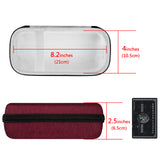 Geekria Shield Speaker Case Compatible with Bose SoundLink Flex Bluetooth Portable Speaker Case, Replacement Hard Shell Travel Carrying Bag with Cable Storage (Claret-Red)