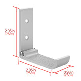 Geekria Foldable Wall Mount Headphones Holder, Headset Wall Hanger, Aluminum Wall Mount Hook, Hold Up to 1KG with 3M Tape, 20KG with Screws, Stand Come with Headband Protective Pad (2pcs)