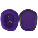 Geekria Comfort Mesh Fabric Replacement Ear Pads for Logitech G733, G535, G335 Headphones Ear Cushions, Repair Parts with Video Guide (Purple)