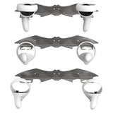 Geekria VR Wall Mount Stand Compatible with Meta Quest 3/Quest Pro/Quest 2/Quest/Rift S/Valve Index/HTC Vive/HP Reverb G2/Playstation VR Game Accessories Storage Stand Holder Hook (Silver)