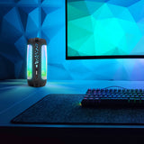 Geekria Silicone Speaker Case Cover, Compatible with JBL Pulse 4 Case, Protective Waterproof Soft Skin, Replacement Bluetooth Speakers Travel Carrying Case with Keychain Hook, with Shoulder Strap