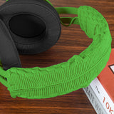Geekria Flex Fabric Headband Cover Compatible with Razer Kraken ProV2, 7.1 V2, Ultimate, Headphones, Head Top Cushion Pad Protector, Replacement Repair Part, Easy DIY Installation (Green)