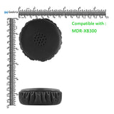 Geekria QuickFit Replacement Ear Pads for SONY MDR-XB300 Headphones Ear Cushions, Headset Earpads, Ear Cups Cover Repair Parts (Black)