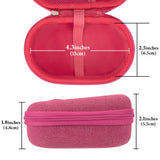 Geekria Mouse Carrying Case, Hard Shell Protective Travel Bag Wireless Mouse Storage Bag, Compatible with Logitech POP Mouse (Rose)