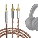 Geekria Apollo Copper Upgrade Audio Cable Compatible with Sony MDR-Z7 MDR-Z7M2 MDR-Z1R Headphones, 4.4mm to Dual 3.5mm Replacement Headphones Cord with Locking Device (4.9 ft / 1.5 m)