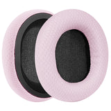 Geekria Comfort Mesh Fabric Replacement Ear Pads for OneOdio A70, A71 Headphones Ear Cushions, Headset Earpads, Ear Cups Cover Repair Parts ( Pink )