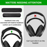 Geekria Hook and Loop Headband Pad DIY Installation No Tool Needed, Fits Geekria Hook and Loop Headband Cover Only (Black)