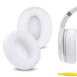 Geekria Comfort Mesh Fabric Replacement Ear Pads for Sennheiser HD 4.50BT/ 4.50BTNC/ 4.40BT/ 4.30G/ 4.20S/ 458BT/ 450/ 450BT/ 400S/ 350BT Headphones, Ear Cushions (White)