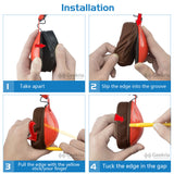 Geekria QuickFit Replacement Ear Pads for Skullcandy Aviator, Aviator 2, Aviator2.0 Headphones Ear Cushions, Headset Earpads, Ear Cups Cover Repair Parts (Black)