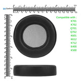 Geekria Elite Sheepskin Replacement Ear Pads for AKG K701/K702/Q701/Q702/K601/K612/K712/K400/K500 Headphones Ear Cushions, Repair Parts (Black)