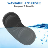 Geekria Sweat Proof Silicone Face Cover Pad Compatible with Pico Neo 4 Protective Lens Cover Accessories, Washable Lightproof Anti-Leakage Fit for Pico Neo 4, Replacement Accessories (White)