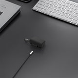 Geekria Silicone Case Cover Compatible with Audio-Technica ATH-TWX9 True Wireless Earbuds, Earphones Skin Cover, Protective Carrying Case with Keychain Hook, Charging Port Accessible (BLACK)