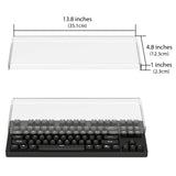 Geekria Tenkeyless TKL Keyboard Dust Cover, Clear Acrylic Keypads Cover for 80% Compact 87 Key Computer Mechanical Gaming Keyboard