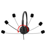 Geekria USB Headset with Mic and Mute Option, Wired Headphones for PC, Laptop, Tablet, Computer Headset with Noise Cancelling Microphone, All Day Comfort for Meetings, Call Center (Black)