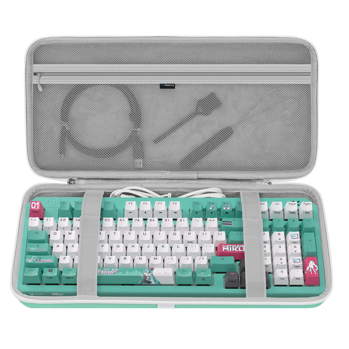 【A2】 KEYBOARD CASE model:f93 Geekria 100 Keys Keyboard Case, Compatible with ASUS TUF Gaming K3 Gen