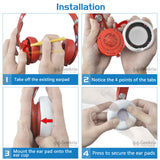 Geekria QuickFit Replacement Ear Pads for Monster Beats MIXR Headphones Ear Cushions, Headset Earpads, Ear Cups Cover Repair Parts (Black)