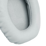 Geekria QuickFit Replacement Ear Pads for JBL Quantum 100 Headphones Ear Cushions, Repair Parts (Light Grey)