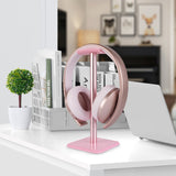 Geekria Aluminum Alloy Headphone Stand for Over-Ear Headphones, Gaming Headset Holder, Desk Display Hanger with Solid Heavy Base Compatible with Beats SoloPro, Bose QC35 (Pink)