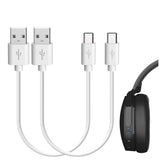 Geekria USB Headphones Short Charger Cable Compatible with Skullcandy Hesh 3, Hesh 2, Crusher Wireless, Sesh Charger, USB to Micro-USB Replacement Power Charging Cord (1 ft / 30 cm 2 Pack)