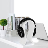 Geekria Omega Headphone Stand for Over-Ear Headphones, Gaming Headset Stand, Desk Display Hanger Compatible with Sony Audio-Technica, Bose, AKG, Sennheiser, Beats Studio3 (White)