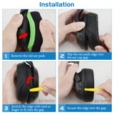 Geekria QuickFit Replacement Ear Pads for Razer Kaira Pro, Kaira Pro Halo Infinite Edition, Kaira X, Kaira Headphones Ear Cushions, Headset Earpads, Ear Cups Cover Repair Parts ( Black )