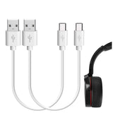 Geekria USB Headphones Short Charger Cable Compatible with Sony MDR-XB950B1, XB650BT, WH-CH700N, 1000XM2, MDR-1000X, USB to Micro-USB Replacement Power Charging Cord (1ft / 30cm 2Pack)
