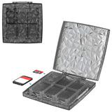 Geekria Diamond Game Card Case Compatible with Nintendo Switch /OLED Game Cards,12 Slots Storage Protective Box with 2 SD Cards Holder, Portable Shell Switch Storage Bag with Game Storage