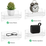 Geekria Acrylic Wall-Mounted Speaker Bracket Compatible with Beats Pill, Suitable for Bathroom, Kitchen, Toilet, Bedroom, Office Wall Mounting (Transparent)