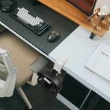 Geekria 3-in-1 PC Gaming Headset&Controller Holder, Under-Desk Headphone Stand Mount Holder with 360° Rotation Adjustable, Compatible with Bose, Sony, AKG, JBL, Sennheiser, B&O (White)