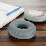 Geekria QuickFit Replacement Ear Pads for Beats Solo 3 (A1796), Solo 3.0 Wireless On-Ear Headphones Ear Cushions, Headset Earpads, Ear Cups Cover Repair Parts (Grey)