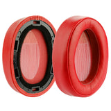 Geekria QuickFit Replacement Ear Pads for Sony MDR 100ABN WH H900N Headphones Ear Cushions, Headset Earpads, Ear Cups Cover Repair Parts (Red)