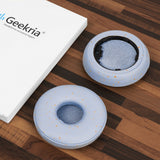 Geekria QuickFit Replacement Ear Pads for Sony WH-H810 Wireless Headphones Ear Cushions, Headset Earpads, Ear Cups Cover Repair Parts ( Crystal Blue )